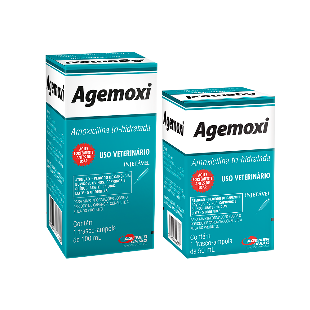 Embalagem original de AGEMOXI INJ 50 mL