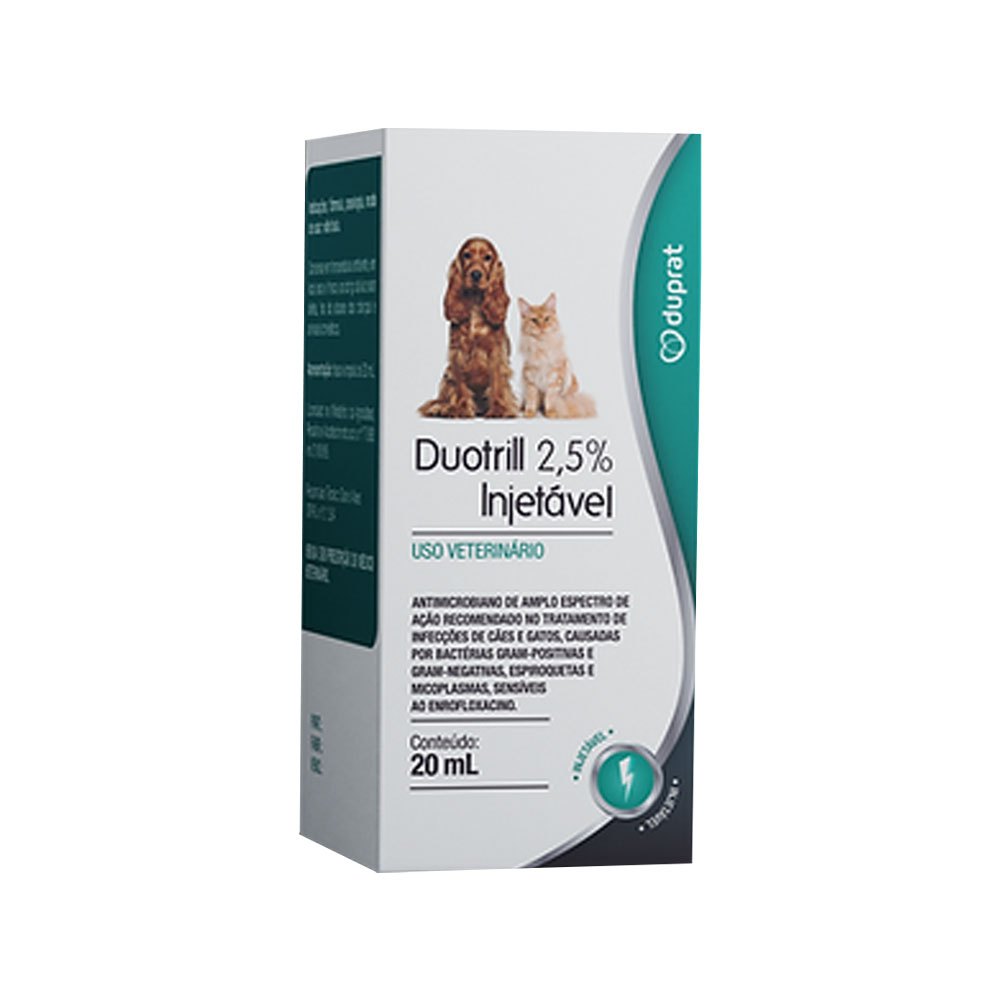 Embalagem original de DUOTRILL INJ. 2,5% 20 mL (DUPRAT)