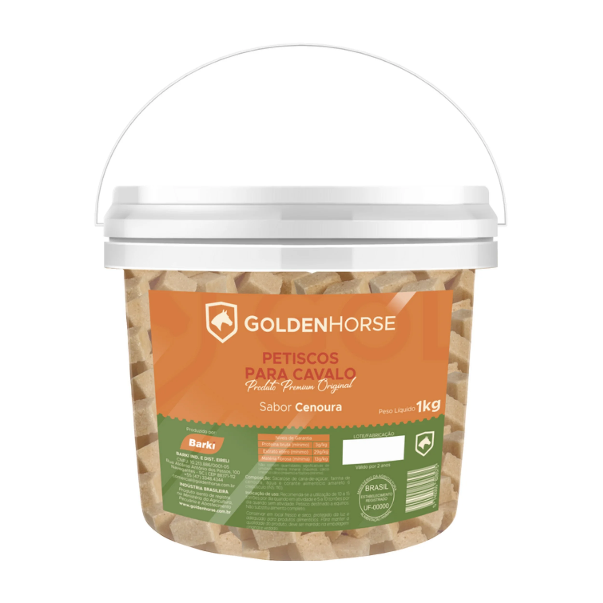Embalagem original de ACUCAR GOLDEN HORSE BRANCO COM CENOURA